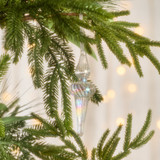 Snowdrop Finial Clear Christmas Hanging Decoration [CHRHSNOHS25A] | Pillow Talk AU