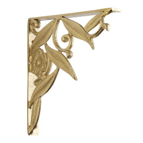 Gold Metal Botanical Mix & Match Self Brackets 2 Pack | World Market