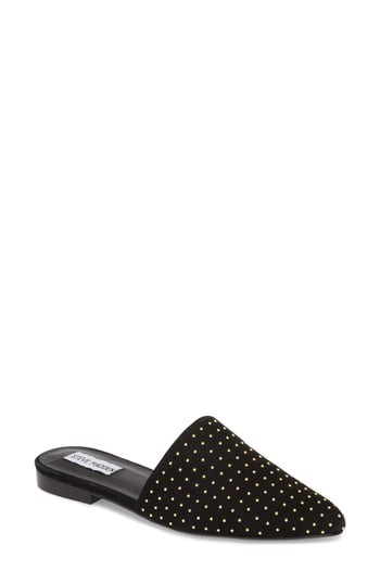 Women's Steve Madden Trace Studded Mule, Size 9 M - Black | Nordstrom