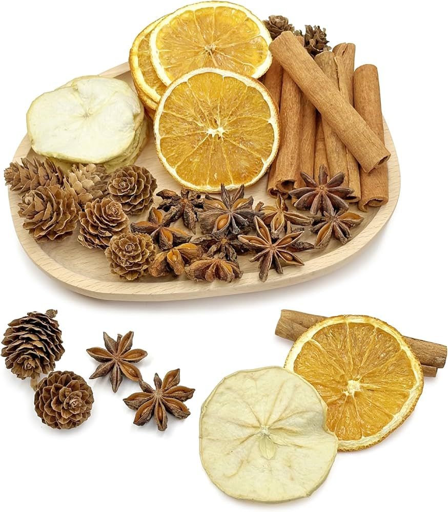 Christmas Potpourri Bowl Filler –Dried Fruits Fragrance with Dried Apple Orange Slice Cinnamon ... | Amazon (US)