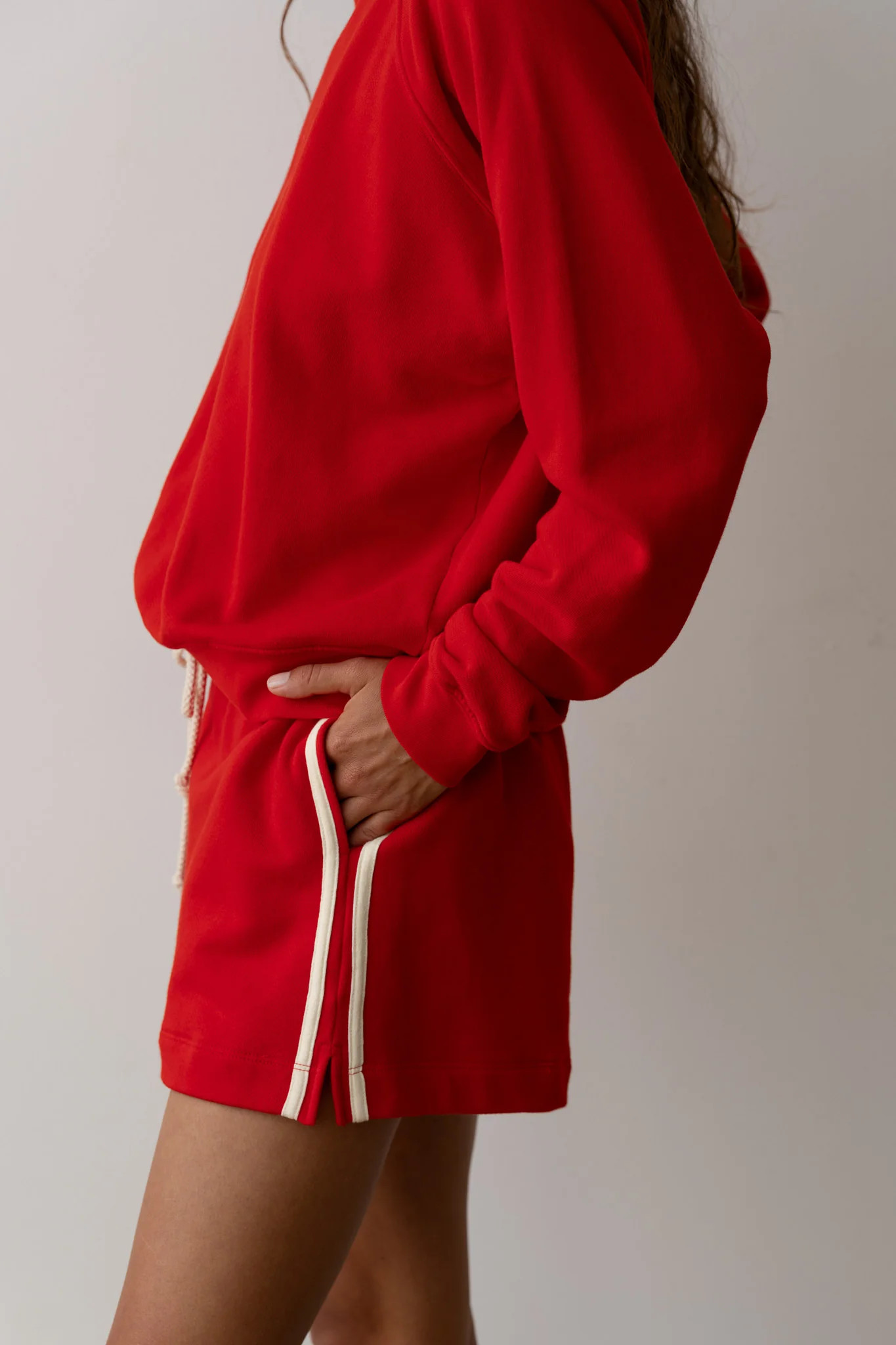 The Stripe Eco-Terry Short | DONNI.