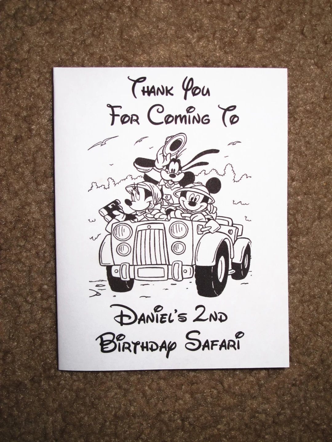 PDF FILE Mickey Mouse SAFARI Inspired Mini Coloring Pages Booklet Personalized Customized Birthda... | Etsy (US)