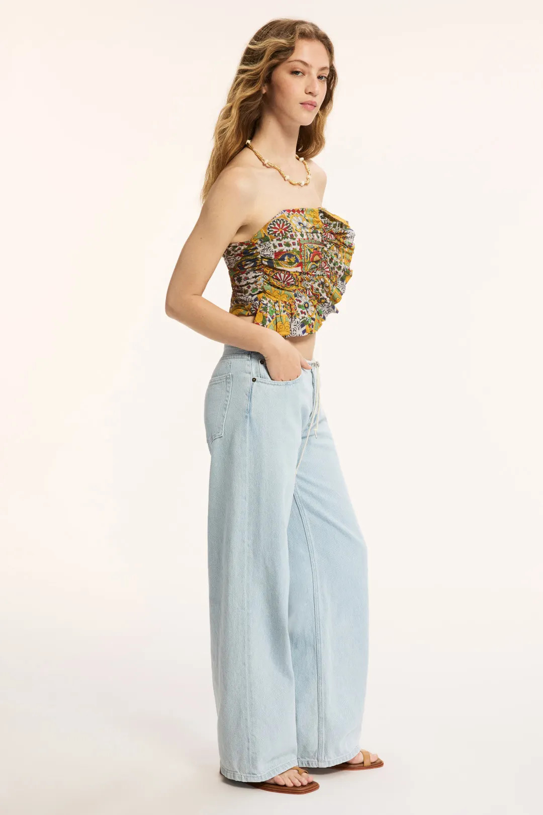 Yellow Abstract Hidalgo Top | Rent the Runway