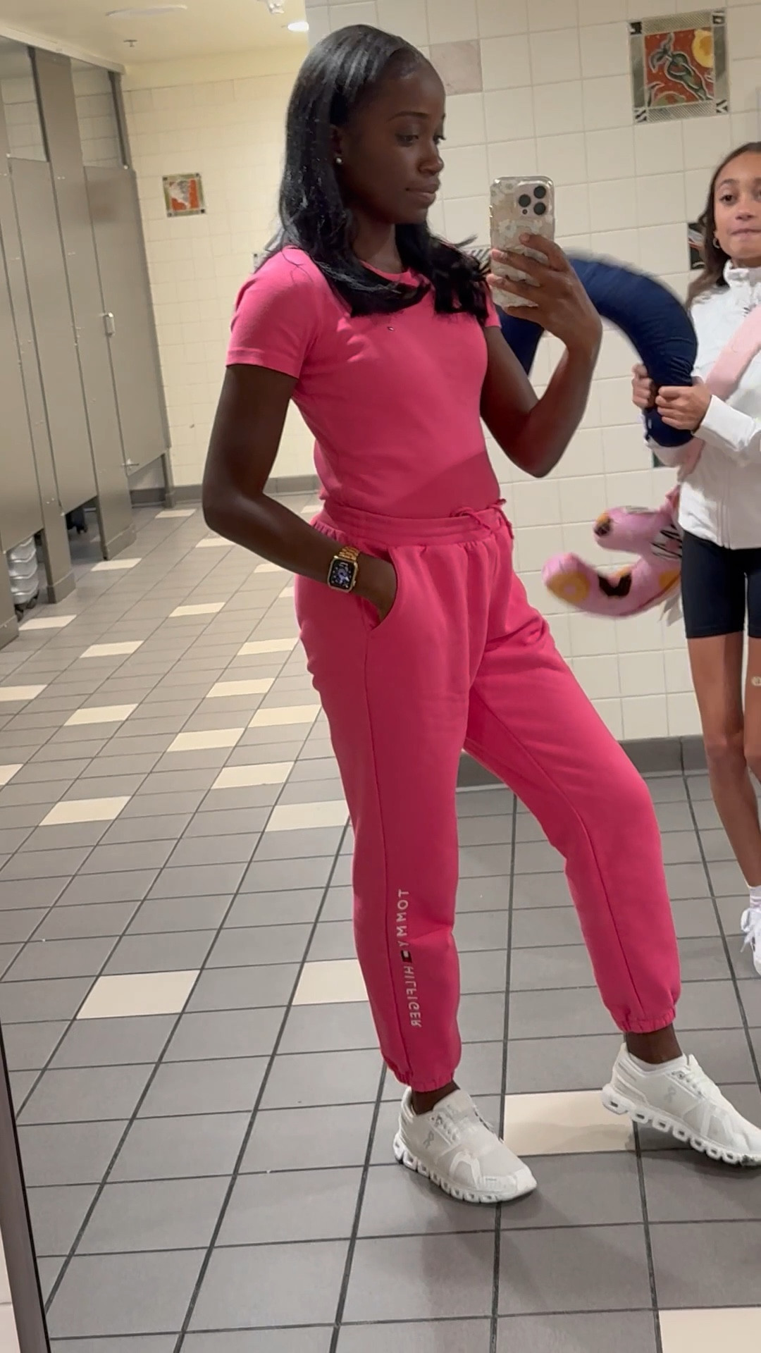 Traveling comfy! Love these sweatpants from Tommy Hilfiger and the crew top as well! So perfect for traveling in! Everything on sale! 

#LTKStyleTip #LTKTravel #LTKSaleAlert