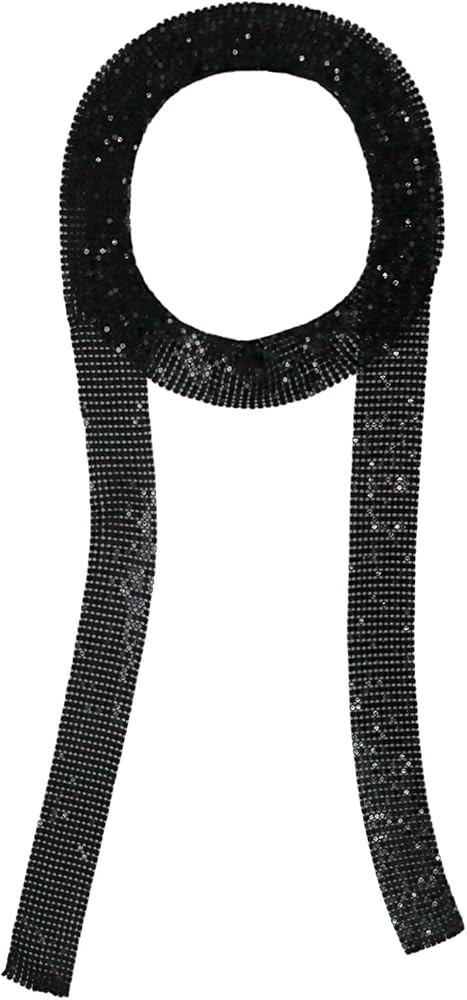 Sequin Scarf for Women Long Skinny Scarves, Sparkly Sequins Neck Tie for Women Accessories Party ... | Amazon (US)