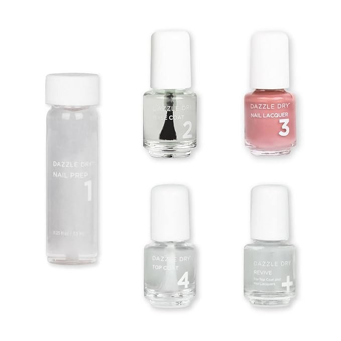 Dazzle Dry Mini Kit 4 Step System - Less is Mauve, a full coverage light, blushing mauve. (5 Piec... | Amazon (US)