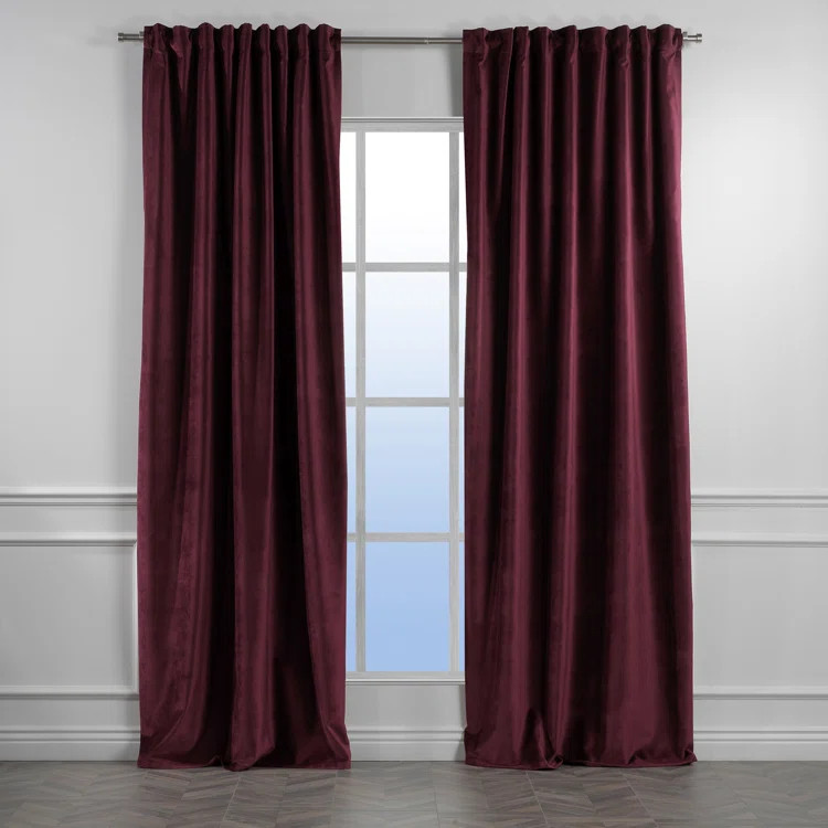 Matte Velvet Extra wide x Extra Long Custom Made Decorative Single Panel | AllModern