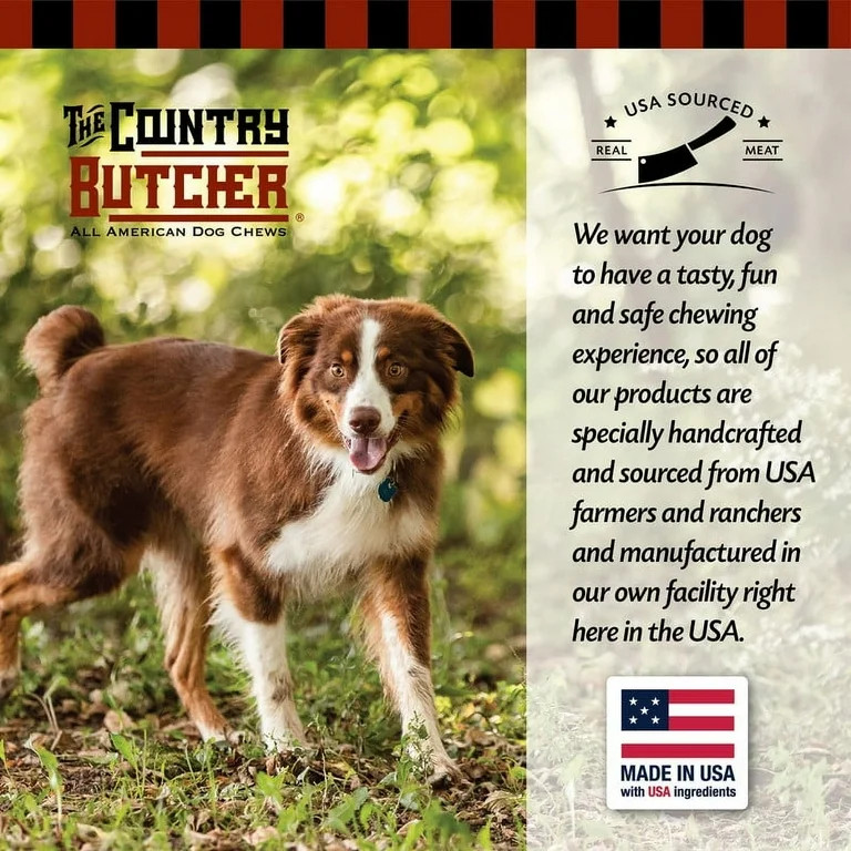 The Country Butcher Meaty Beef Shank Dog Bones, Made in USA, Natural Dog Chews for Aggressive Che... | Walmart (US)