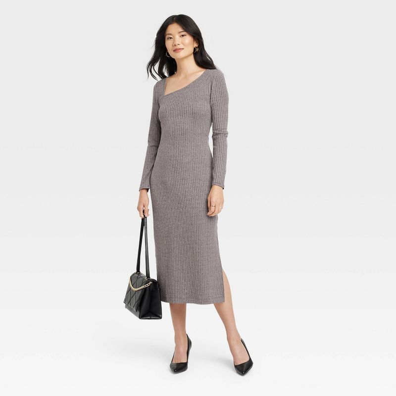 Women's Long Sleeve Knit Dress - A New Day™ | Target