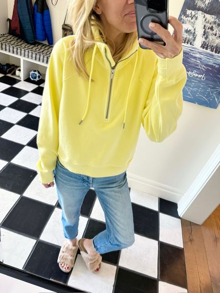 Target quarter zip perfect for Spring or Summer nights. Comes in several colors. Runs tts. Gretchen in a small. 





#LTKover40 #LTKfindsunder50 #LTKSeasonal