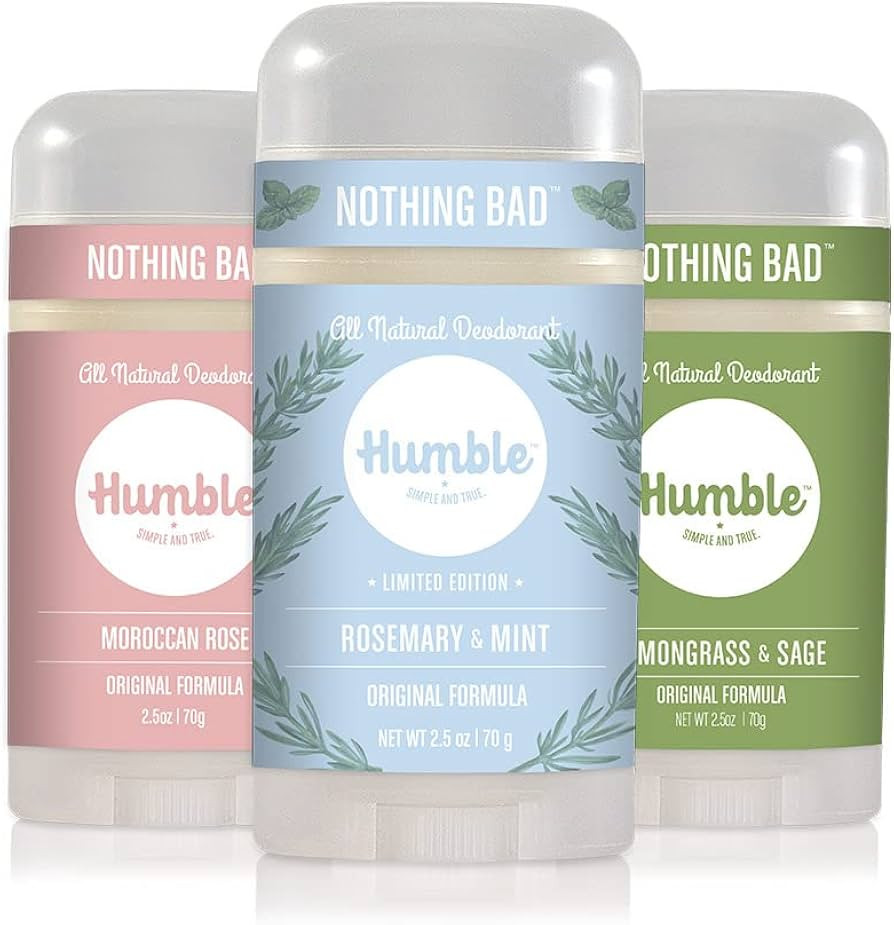Humble All Natural Deodorant, Aluminum and Paraben Free, Cruelty Free Men’s and Women’s Deodo... | Amazon (US)