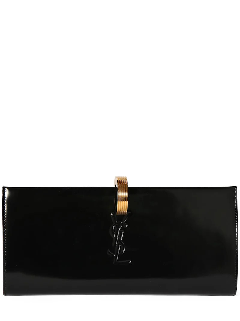 Daria Minaudiere brushed leather clutch | Luisaviaroma