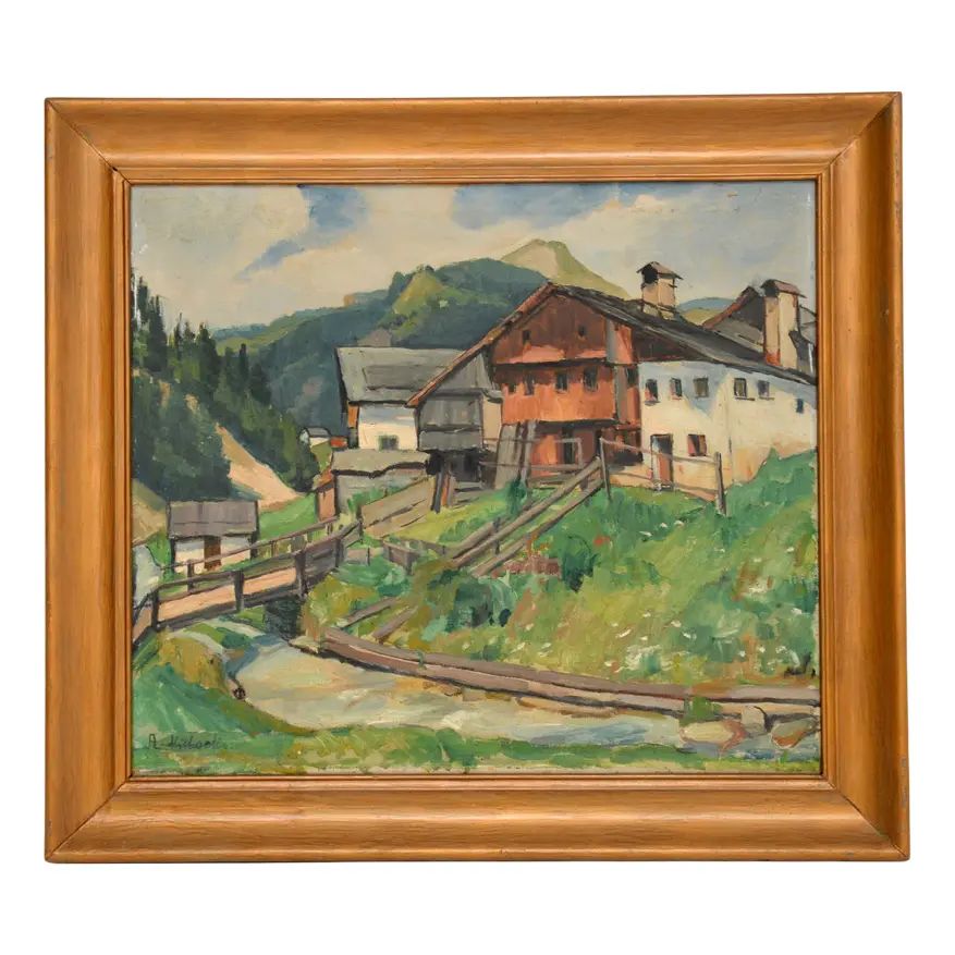 A. Michaelis, Impressionist Painting, 1937, Oil on Canvas, Framed | Chairish