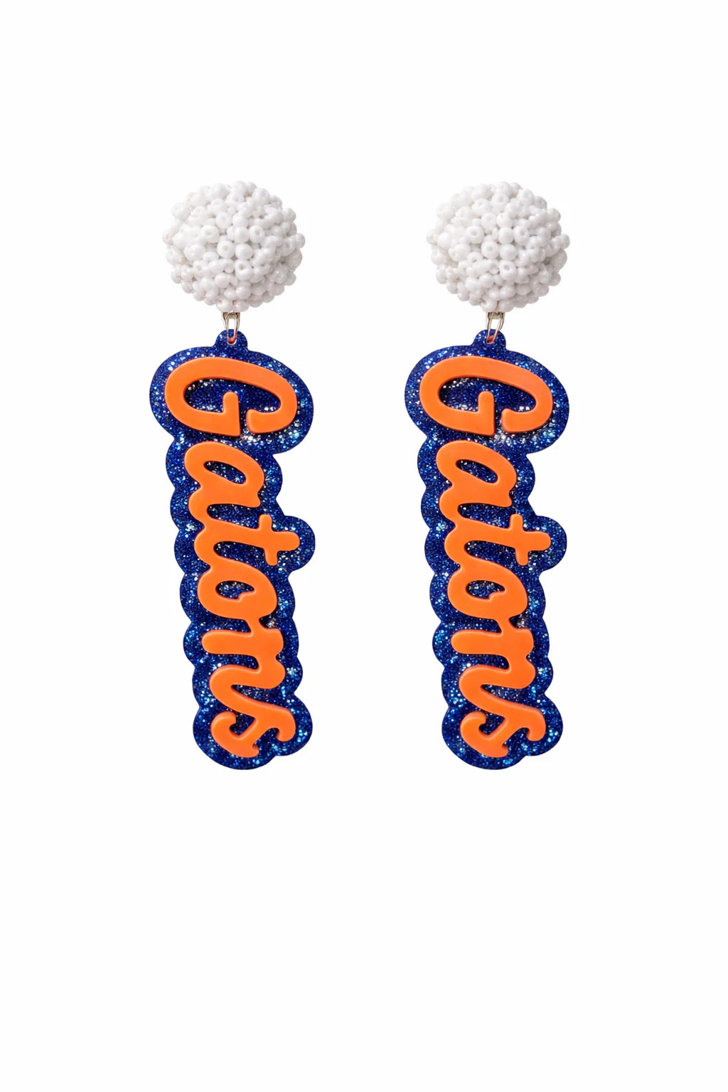 Gators Pom Pom Drop Earrings | Willow Boutique