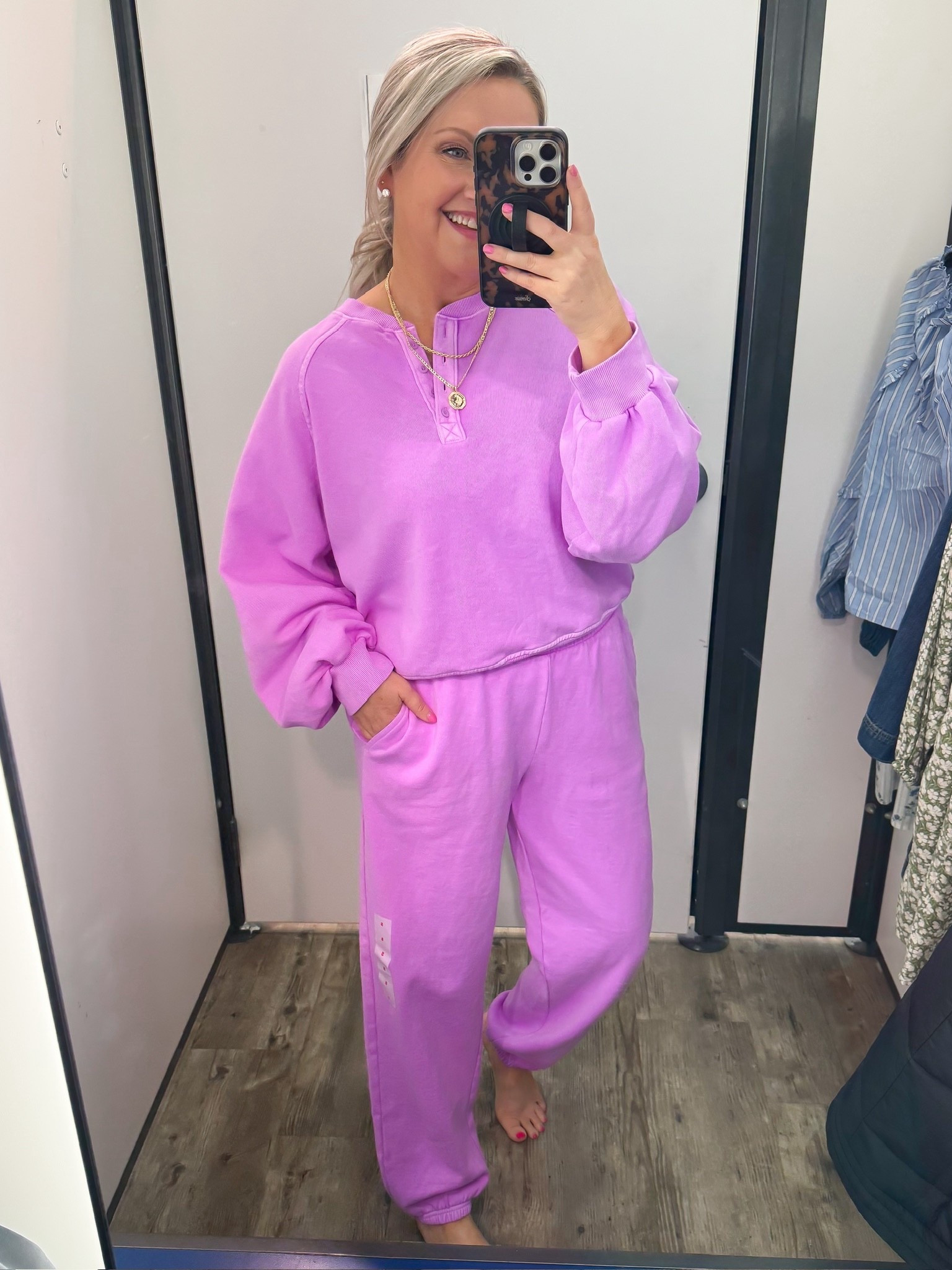 This matching set is so fun and cozy for spring!! I love the bright color, it is such a statement but still super comfortable for everyday wear. Perfect for travel days, errands, or just lounging while still looking cute.

Wearing size small.

matching set outfit pink lounge set spring outfit ideas comfy loungewear casual spring outfit travel outfit ideas athleisure set everyday style womens spring fashion cozy outfit lovelylifestyling

#LTKootd #LTKActive #LTKTravel