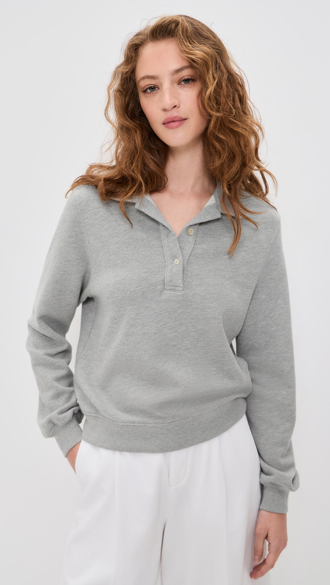 The Eco-Terry Polo Sweatshirt | Shopbop