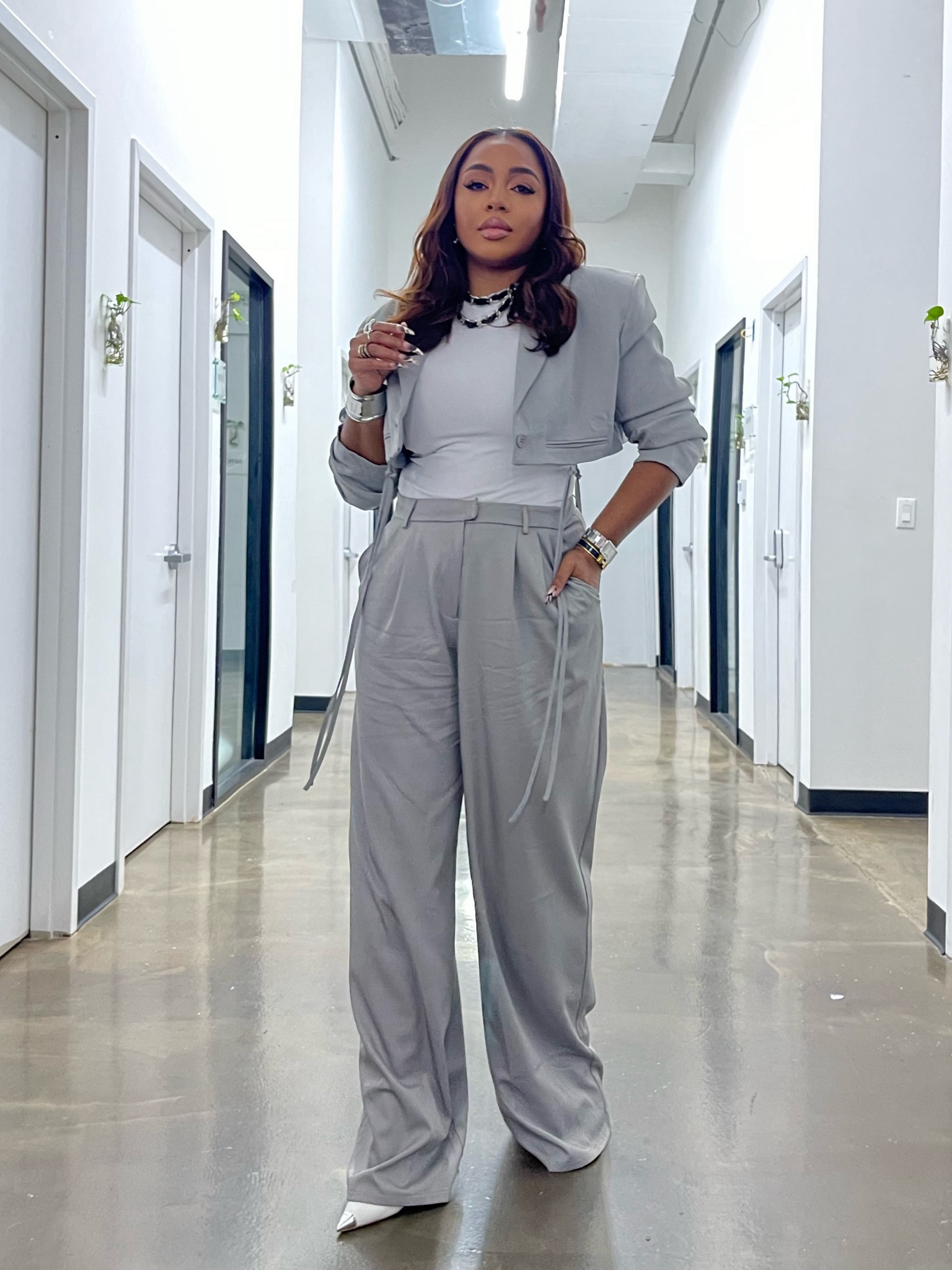 A classic suit with an edge. Love this cropped blazer with tassels with the pants to match. 

#LTKworkwear #LTKfindsunder50 #LTKfindsunder100