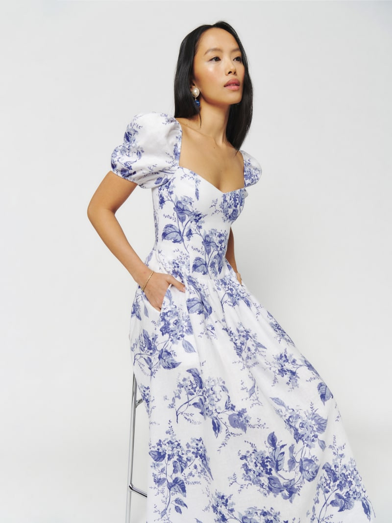 Davila Linen Dress | Reformation (Global)