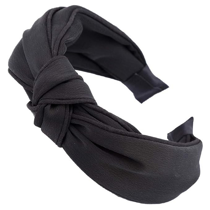 Headbands for Women - 1Pcs Hair Hoops with Cross Knot Hairbands with Cloth Wrapped Headwear Styli... | Amazon (US)