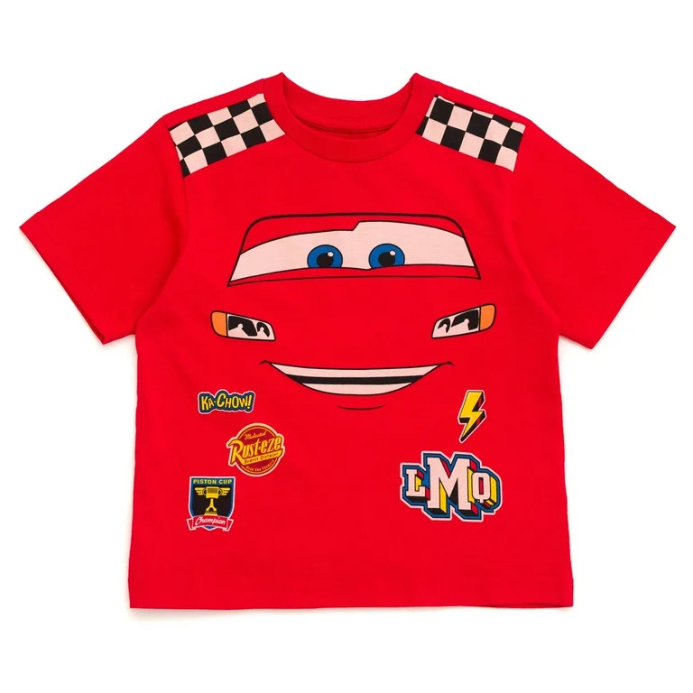 Disney Cars Lightning McQueen Matching Family Cosplay T-Shirt Toddler to Big Kid - Walmart.com | Walmart (US)