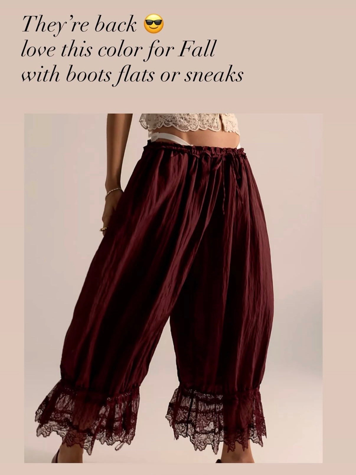 My favorite lace bloomers - fall version ♥️