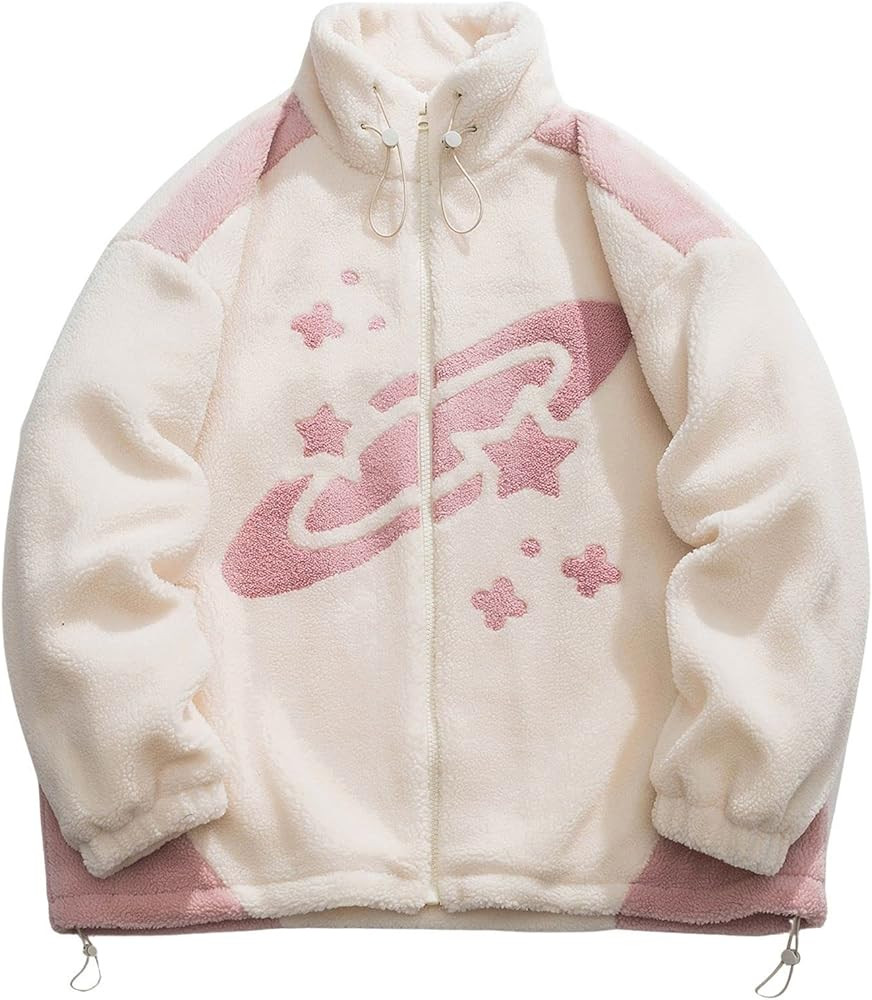 Aelfric Eden Women's Vintage Fleece Oversize Hooded Sweatshirt Unisex Casual Sherpa Jackets Stree... | Amazon (US)