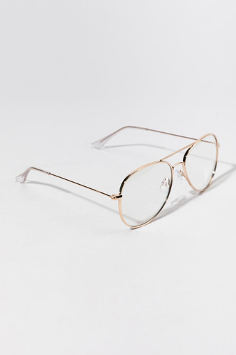 Macie Aviator Blue Light Glasses | Francesca's