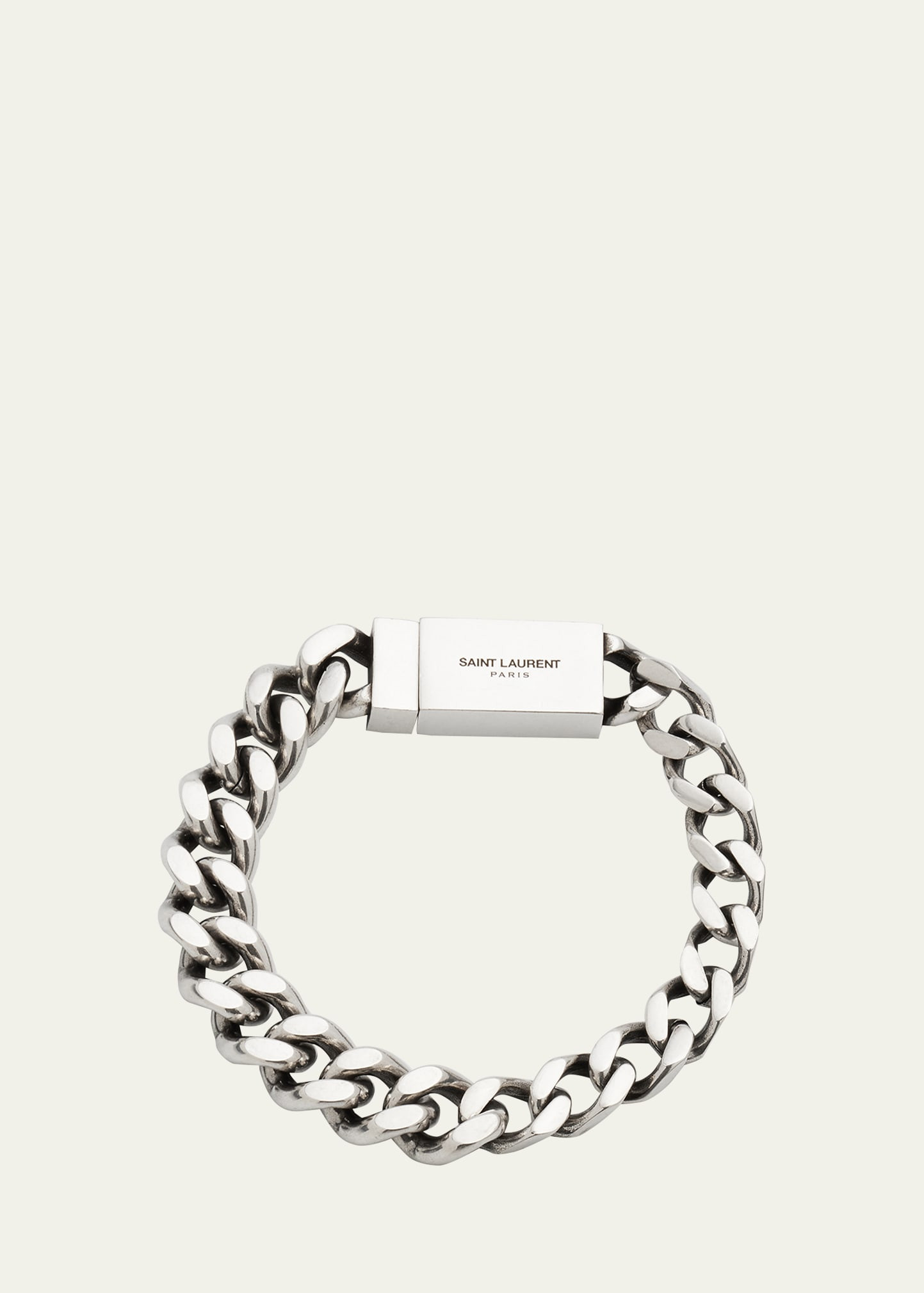 Saint Laurent Men's Thick Curb Chain Bracelet | Bergdorf Goodman