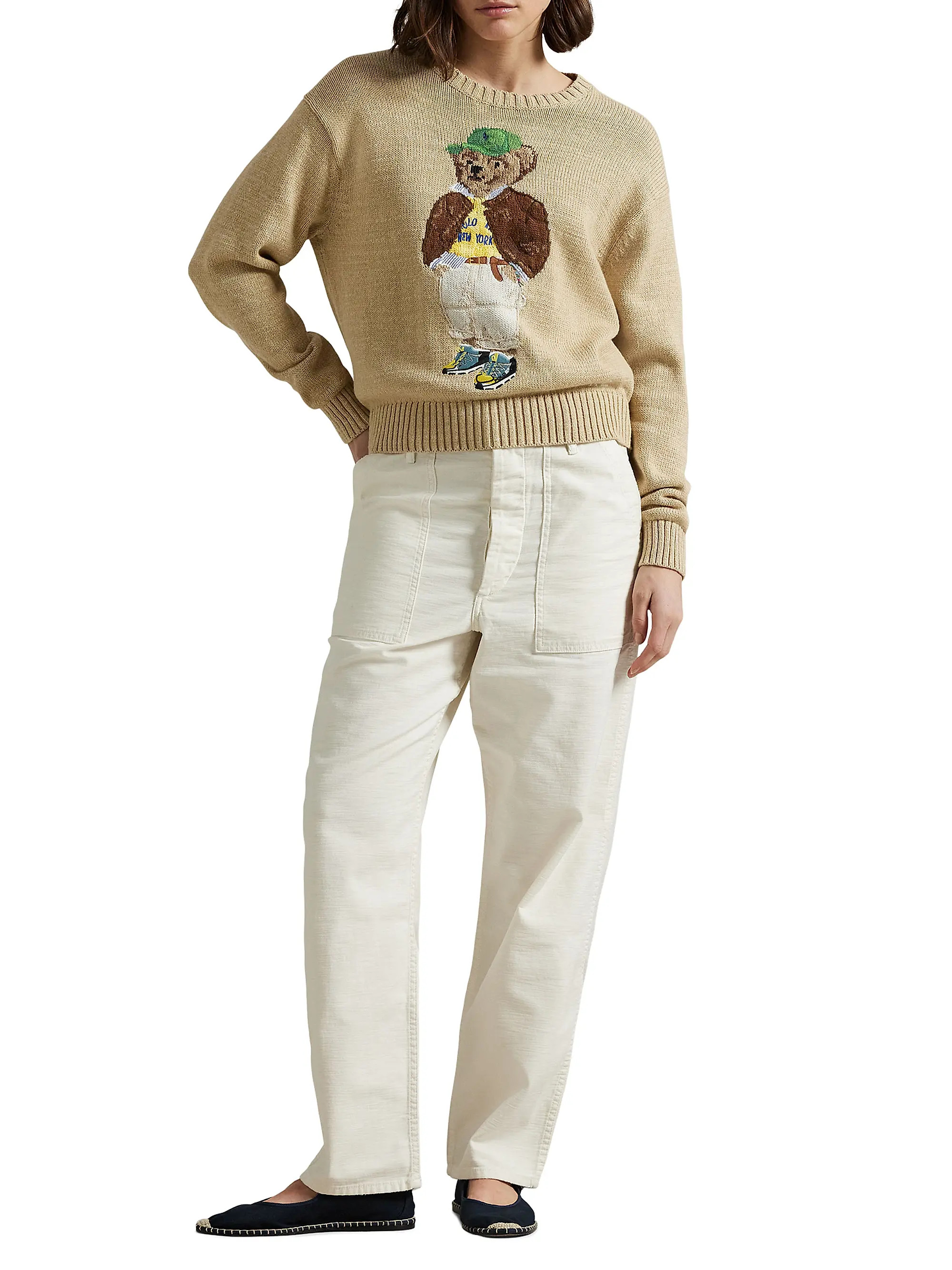 Polo Ralph Lauren Polo Bear Knit Crewneck Sweater | Saks Fifth Avenue | Saks Fifth Avenue