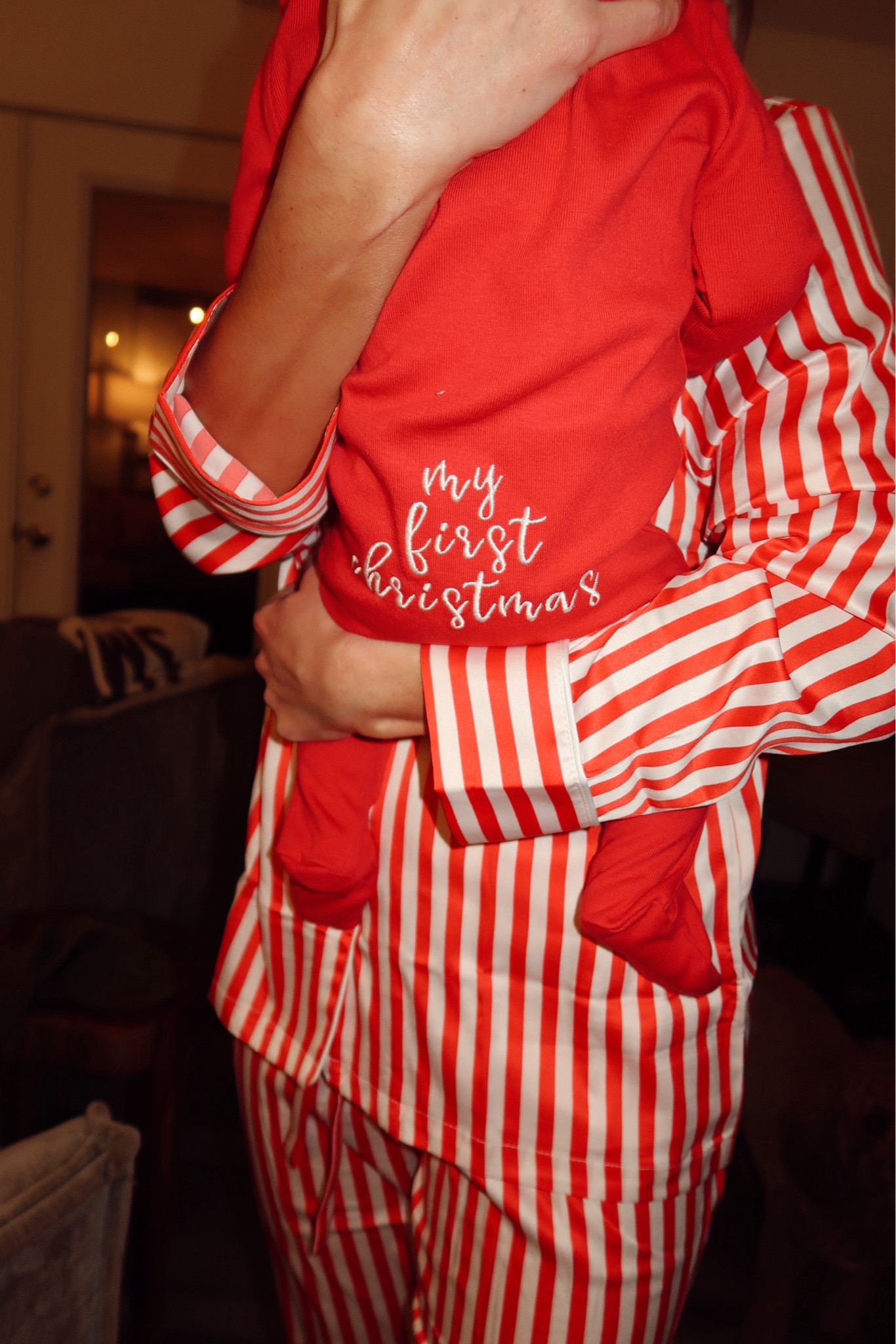 My baby’s first Christmas - matching pajamas with my ❤️ cute gift for anyone delivering a new baby this holiday season! Mine are from Amazon wearing size small & baby is wearing 0-3  size 

#LTKBaby #LTKHoliday #LTKGiftGuide