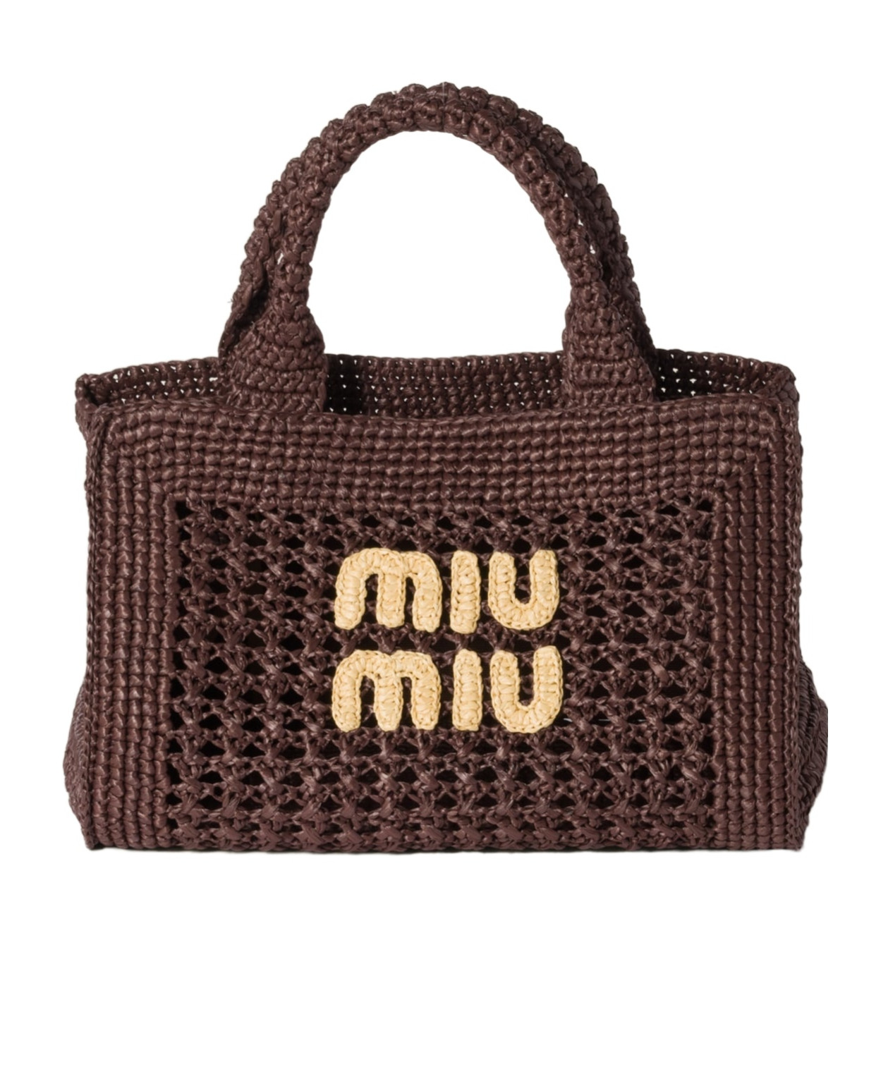 Raffia-effect woven handbag | Senser US