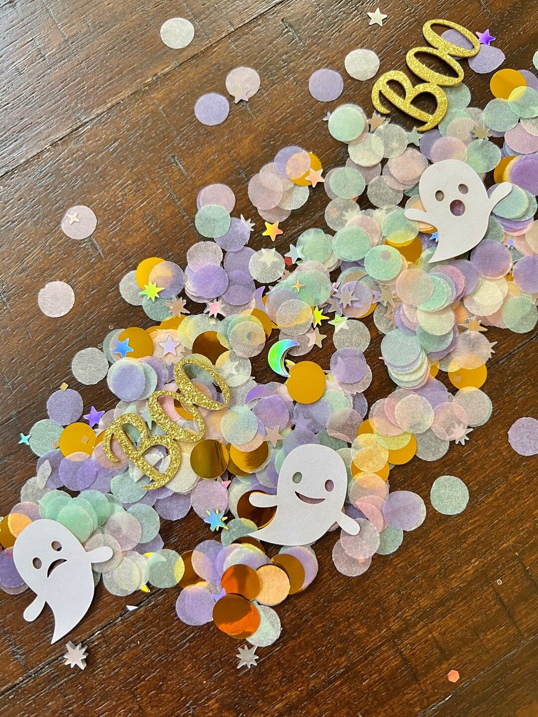 Halloween Confetti for pastel halloween party ghost and boo confetti for not so scary halloween p... | Etsy (US)