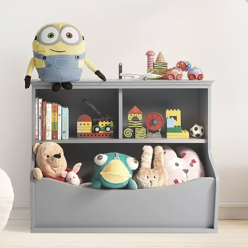 CAPHAUS Kids' Toy Storage Organizer, Open Storage Cubby, Multifunctional Book and Toy Storage Cab... | Amazon (US)