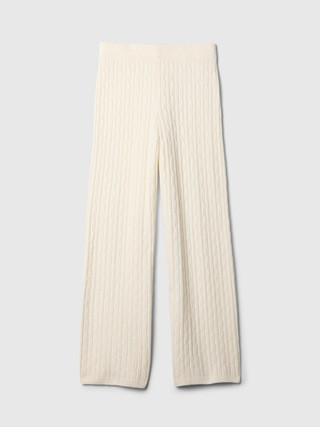 CashSoft Cable-Knit Sweater Pants | Gap (US)