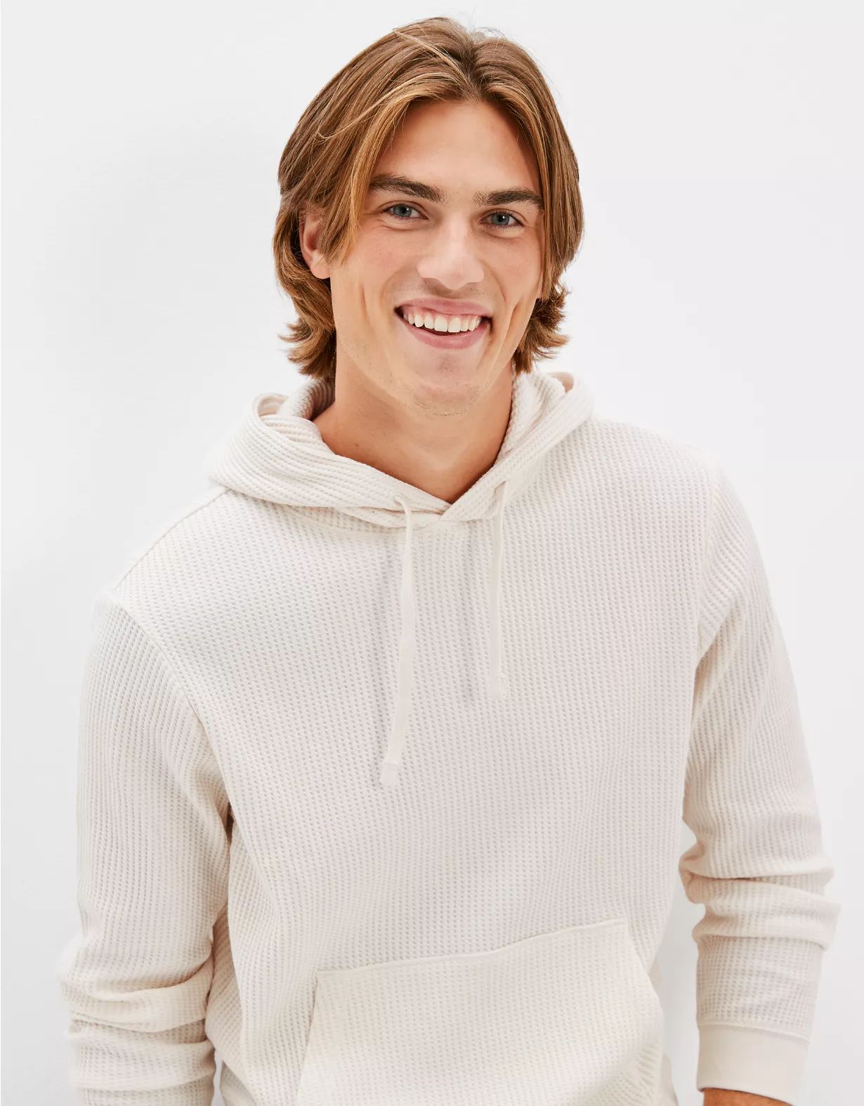 AE Super Soft Waffle Hoodie T-Shirt | American Eagle Outfitters (US & CA)