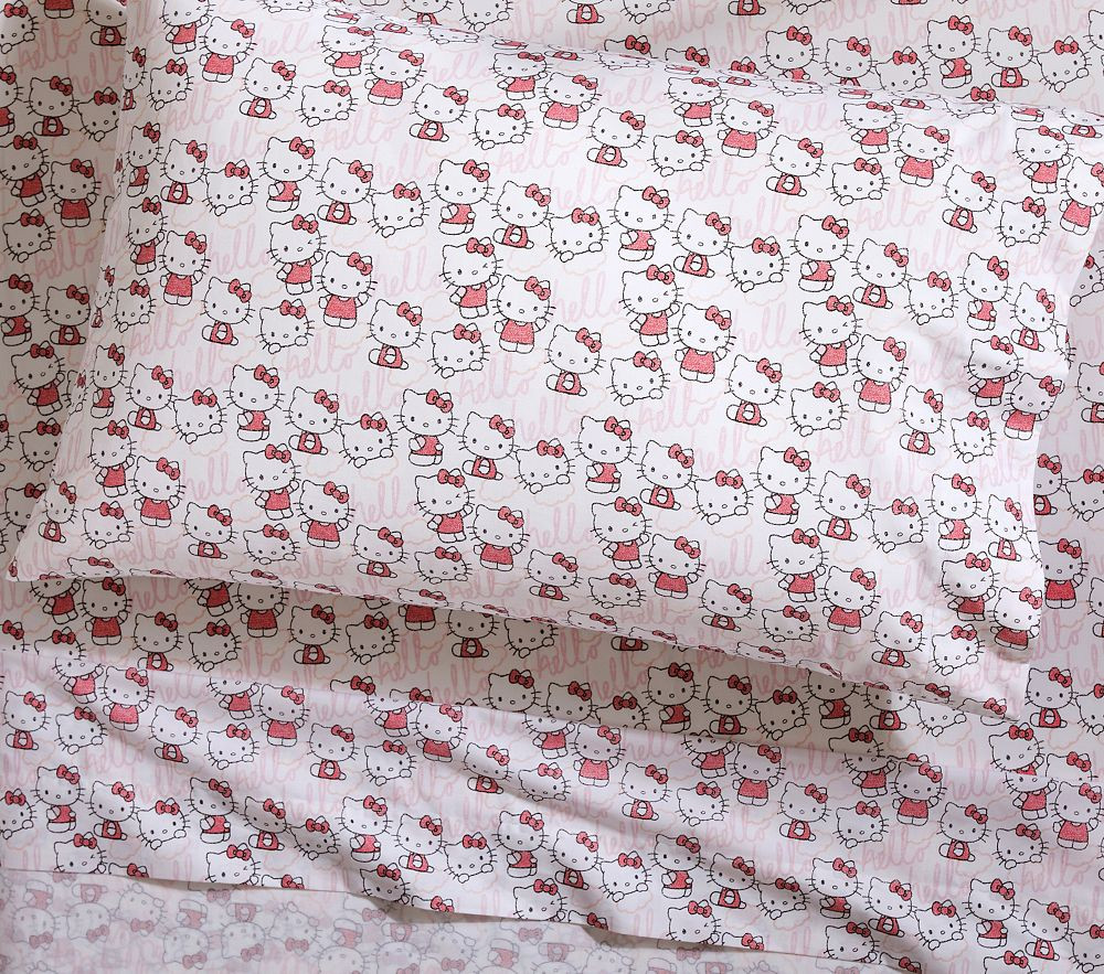 Hello Kitty(R) Sheet Set, Queen | Pottery Barn Kids