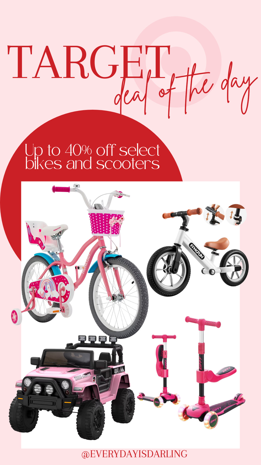 40% off select bikes and scooters at Target today only! 

 #LTKGiftGuide #LTKHoliday #LTKKids