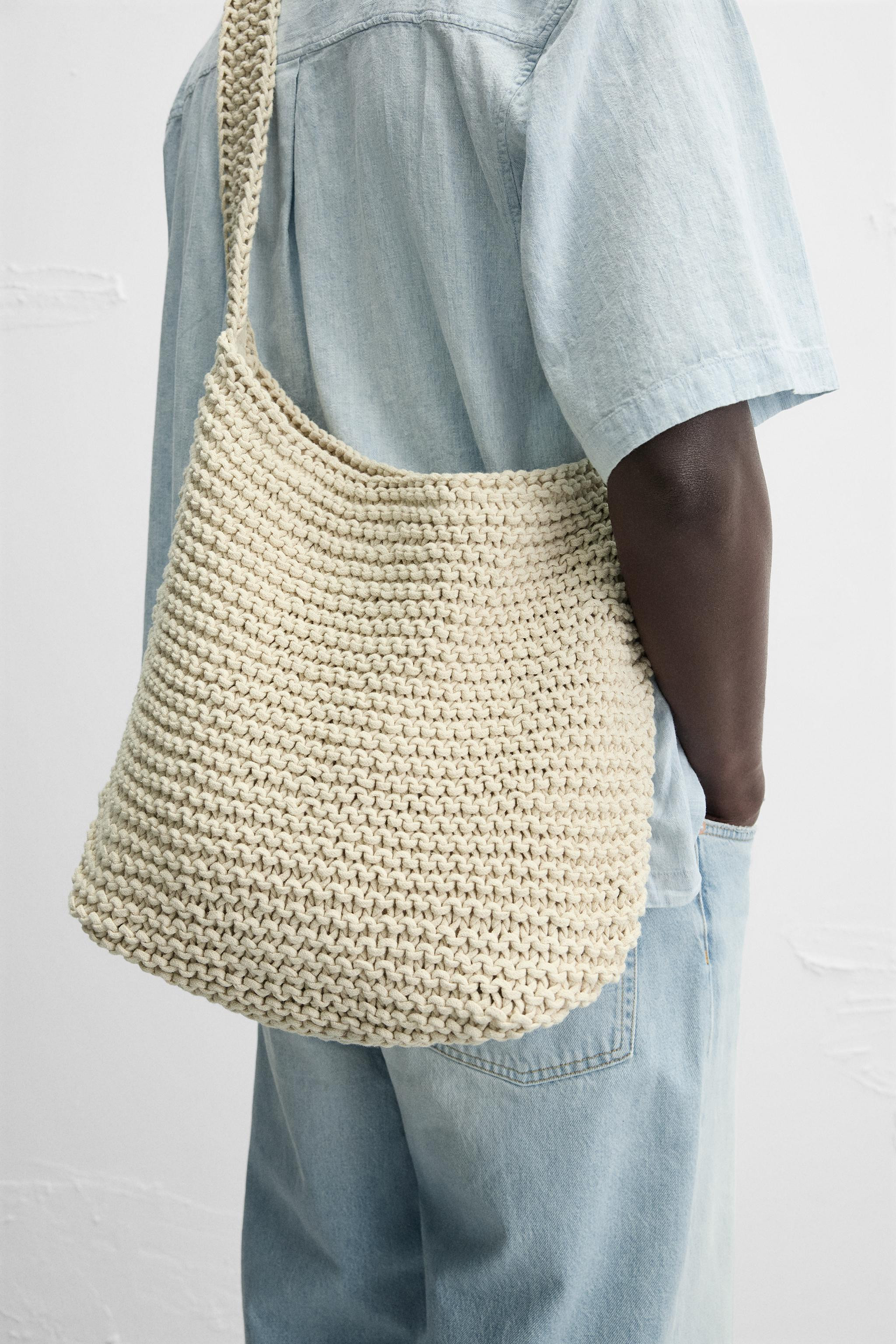 MACRAMÉ SHOULDER BAG | Zara UK