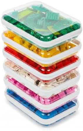 CoiiJoii 6PCS Clear Hard Shell Zipper Case,Portable Cosmetic Bag with Zipper,Kid's Toy Storage Or... | Amazon (US)