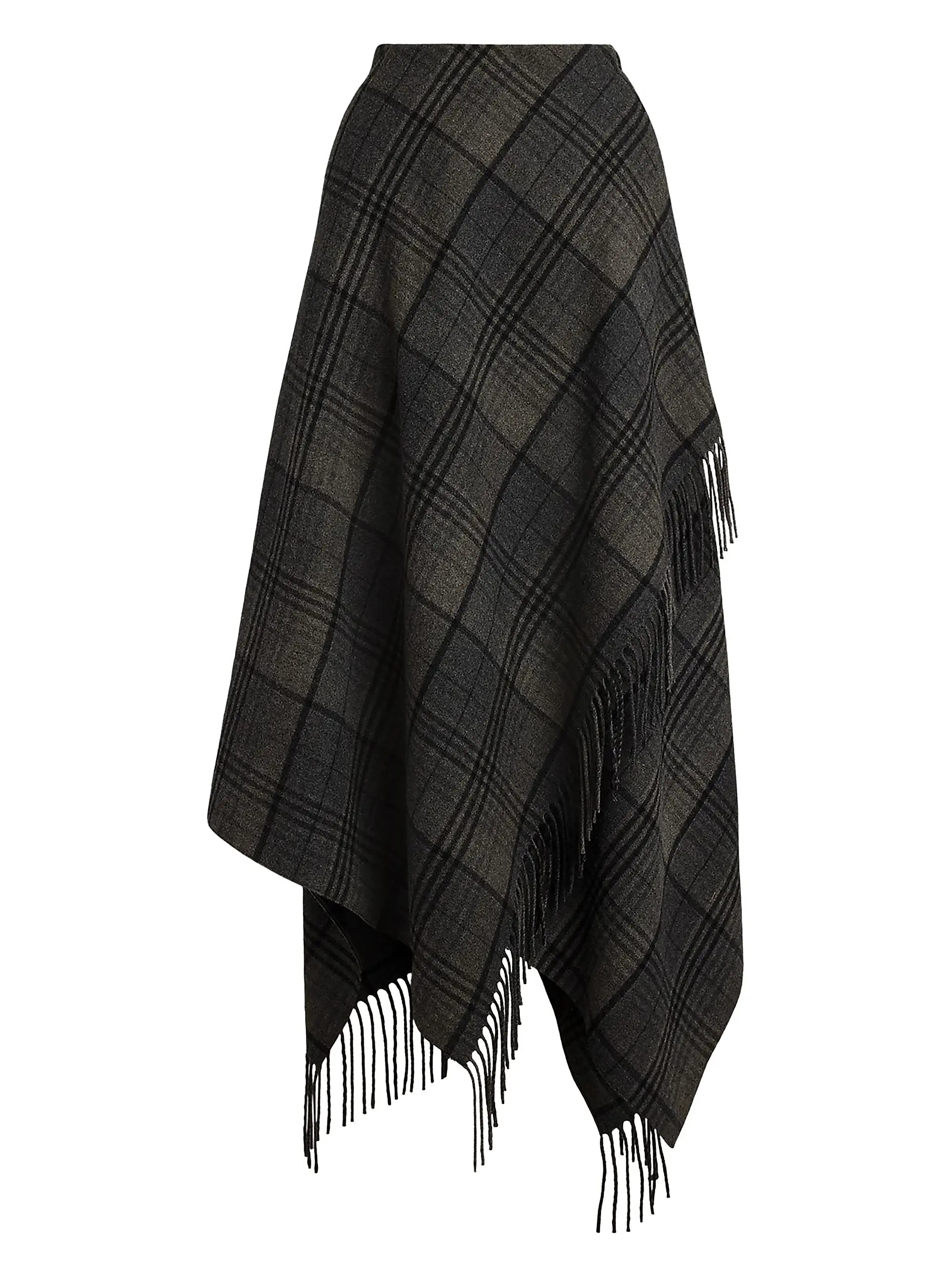 Ralph Lauren Collection Hadiah Plaid Wool Scarf Skirt | Saks Fifth Avenue | Saks Fifth Avenue