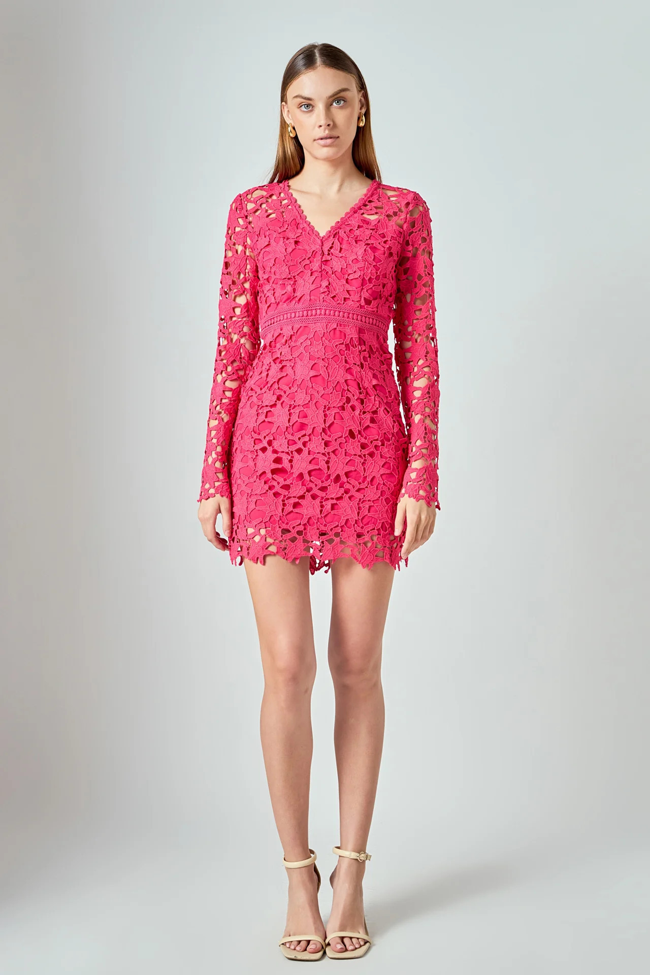 Long Sleeve Lace Mini Dress | Endless Rose