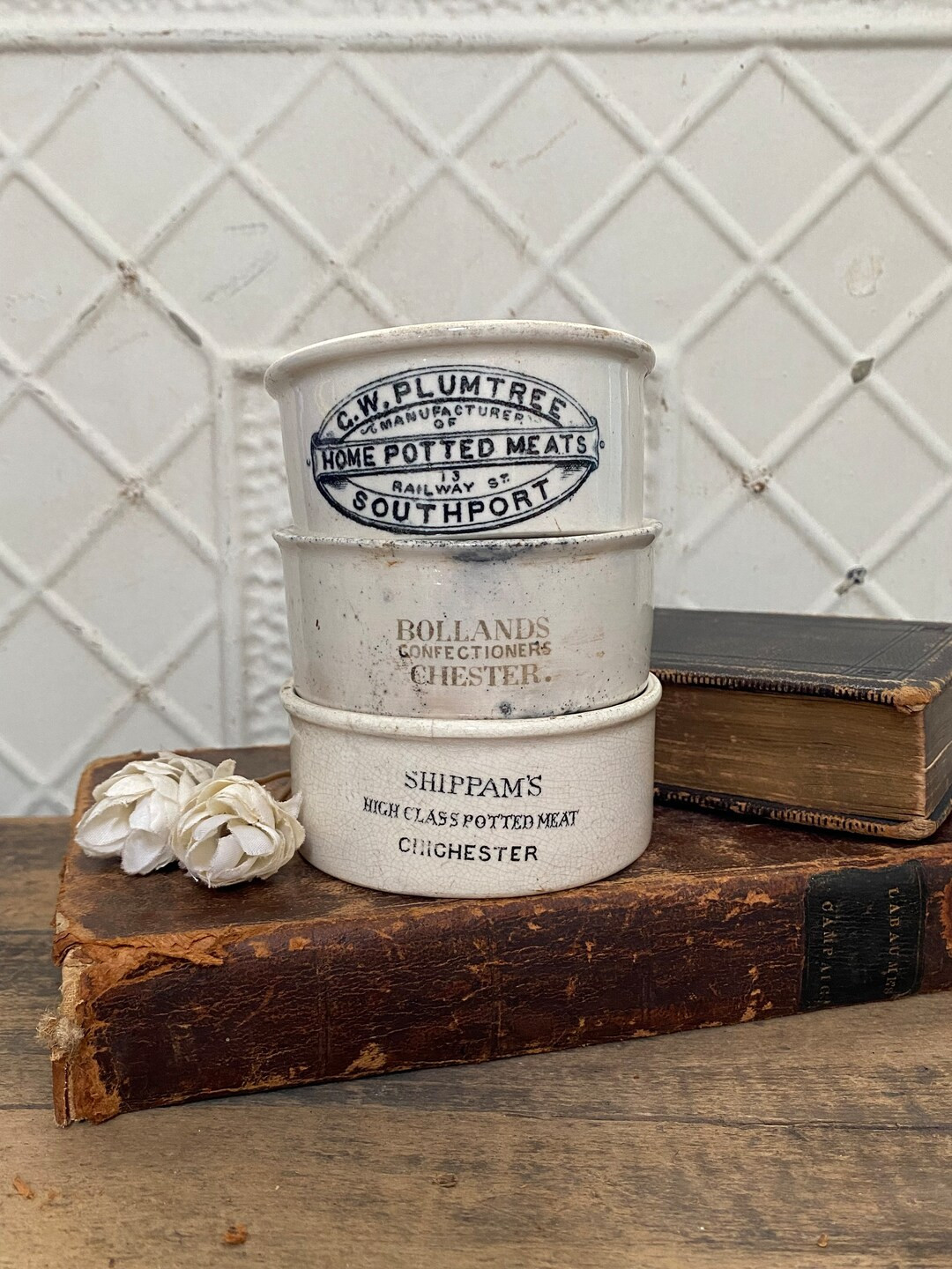 Antique Ironstone Potted Meat Pot Antique English - Etsy Canada | Etsy (CAD)