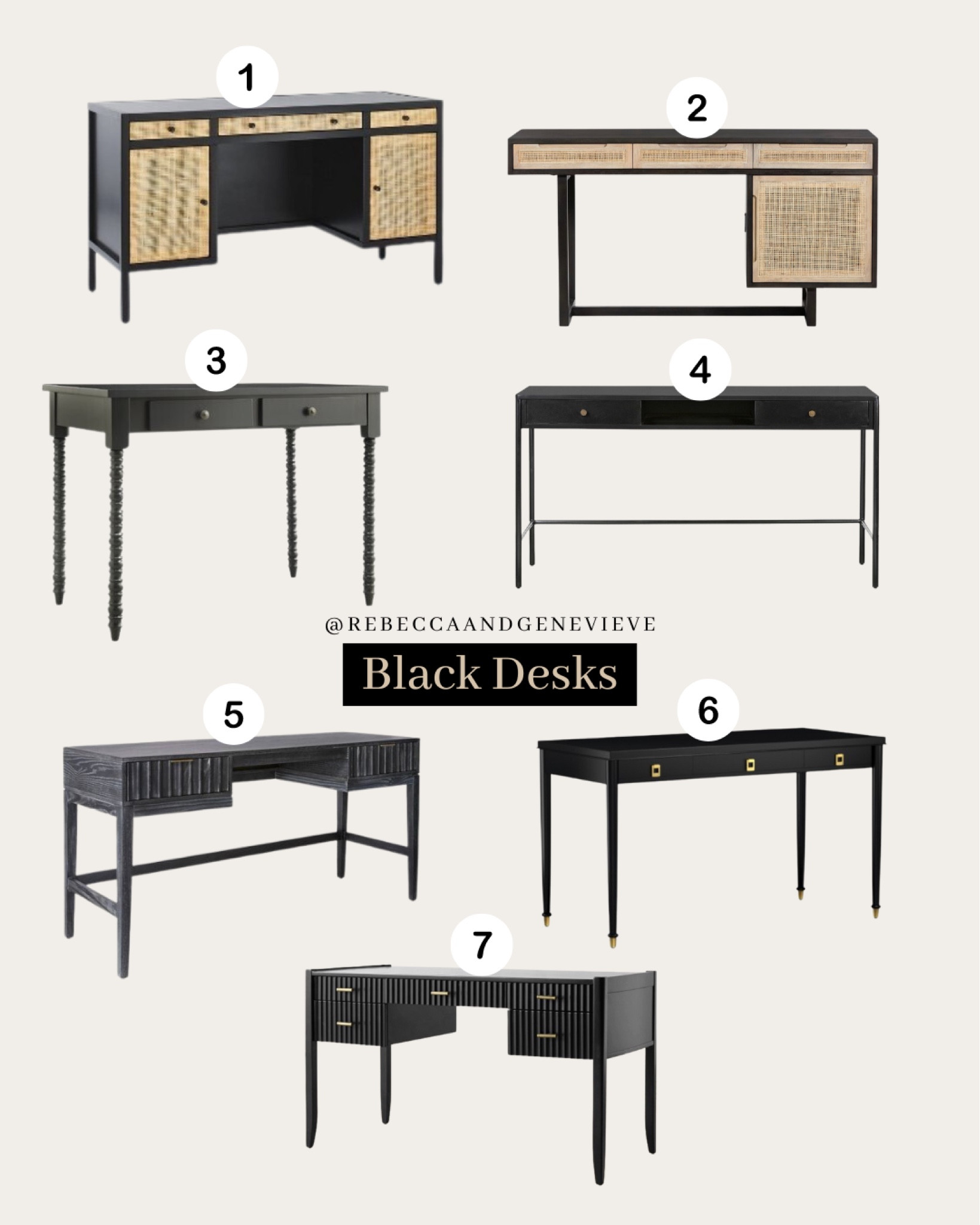 My favorite black desks currently available! 
-
Home office decor. Office Desk. Home decor. Furniture. Pottery barn. Wayfair. Target. Walmart. 

#LTKFind #LTKhome