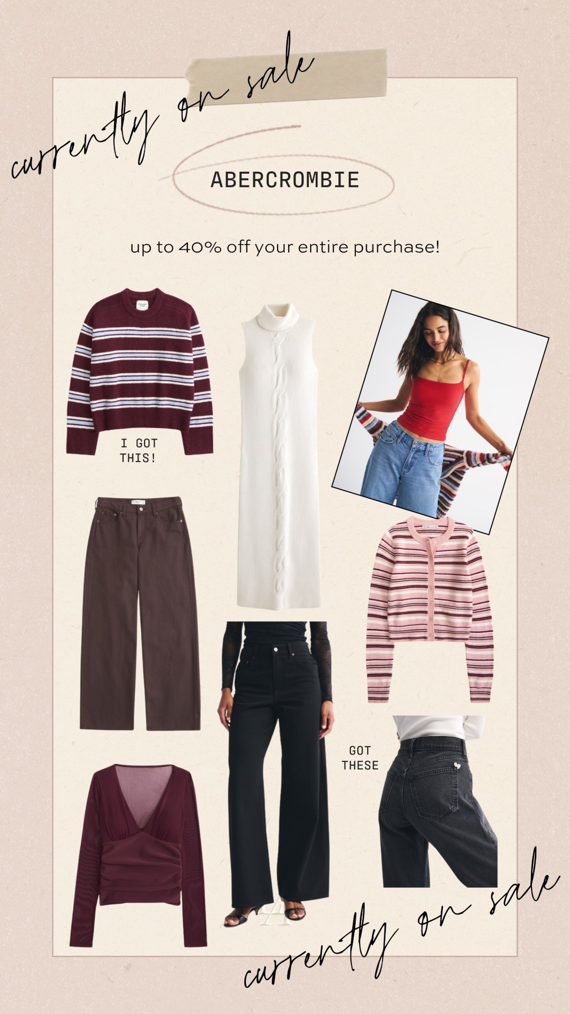 Abercrombie is having up to 40% off sitewide! 

#LTKSaleAlert