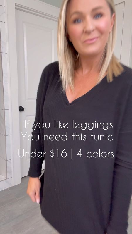 If you like wearing leggings, you need this (under) $16 tunic from Walmart.

Runs TTS. If in between sizes I feel like you can go up for a relaxed oversized fit 

#LTKfindsunder50 #LTKSeasonal #LTKstyletip