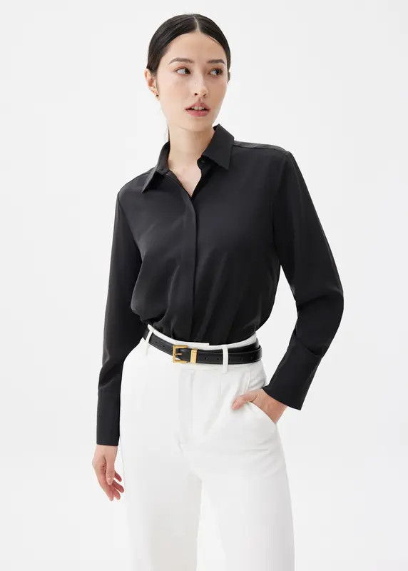Ivy Satin Button Down Shirt | Love, Bonito USA