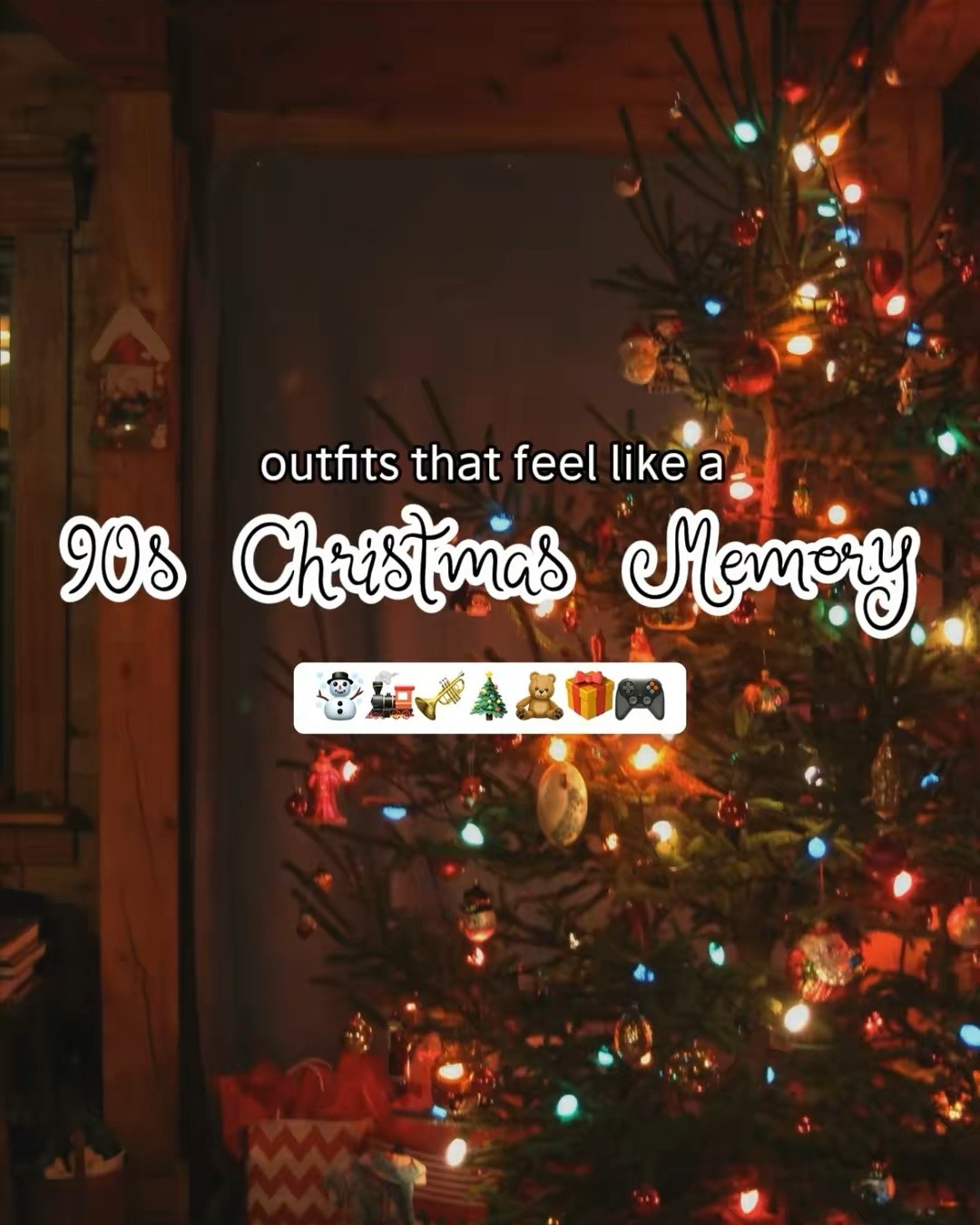 90s christmas inspired outfits.