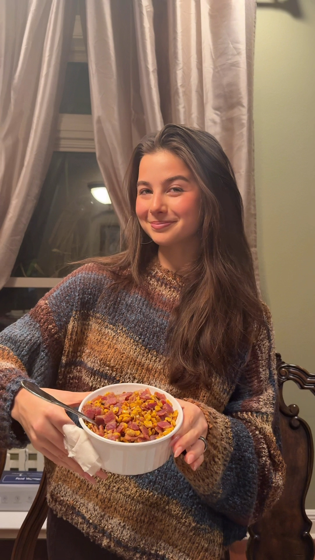 serving dinner and looks this holiday season 😮‍💨😮‍💨 cooked and ate dinner in this sweater can you say versatile or what (wearing an XL here! couldn’t find this exact color way but this sweater is tooo good)

#LTKootd #LTKHoliday #LTKdayinmylife