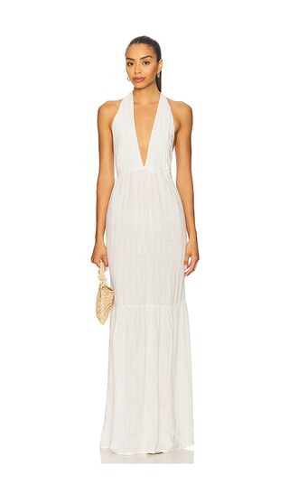 Soller Maxi Dress in Cream | Revolve Clothing (Global)