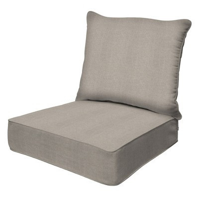 Honeycomb Outdoor Deep Seating Cushion Set - Heathered Solid Taupe | Target
